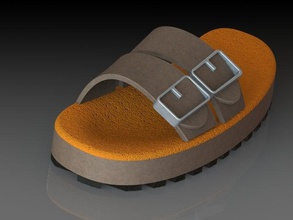 birkenstock jewelry sandal sandals 3d print model - Mito3D