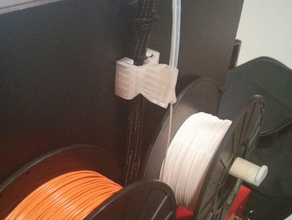 improved filament guide tube holder replicator 2 3d printer accessories spool upgrade 3d print model - Mito3D