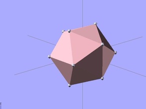 icosaedro de matemáticas art d20 poliedros poliedro 3d print model - Mito3D