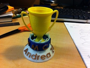 fancy trophy other award cup 3d print model - Mito3D