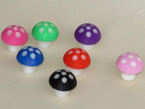 les champignons aliments la boisson japonais gomme 3d print model - Mito3D