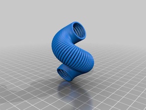 twisted-ring andere 3d print model - Mito3D
