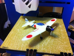 a6m2 zero fighter desktop model other plane airplane 3d print model - Mito3D