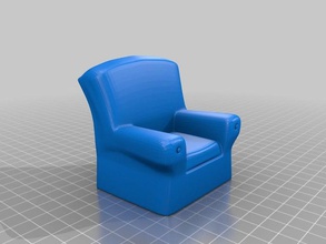 braço chair model furniture armchair armchairs arms cartoon cartoony couch couches decor decoration decorations house household houses living mini miniature miniatures minis models play room rooms scale seat seating seats sit sitting sofa sofas throne thrones upholstery 3d print model - Mito3D