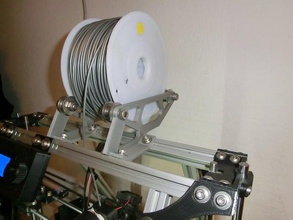 behind-the-printer spool holder 3d parts 3d print model - Mito3D
