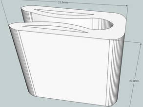 clip di plastica proteggere taglienti bordi lamiera 3d la stampante accessori coperchio metallo sketchup filo 3d print model - Mito3D