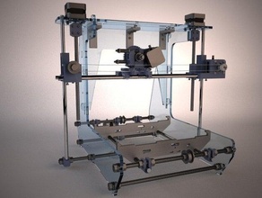 aria 2 3 d le stampanti acrilico macchina di cnc derive88 dxf in vetrina taglio laser mendel prusa reprap repstrap 3d print model - Mito3D