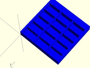 sperimentale ic vassoio di conservazione l'elettronica chip circuito integrato 3d print model - Mito3D