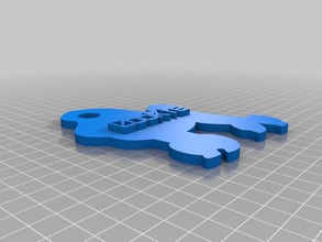 cookie de la etiqueta perro llaveros personalizado 3d print model - Mito3D