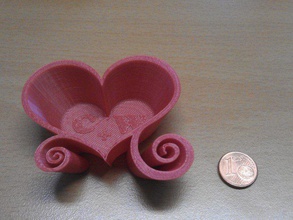 noch andere heart-shaped box Container Schmuck 3d print model - Mito3D