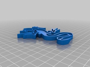 sylized kertenkele hayvanlar 3d print model - Mito3D