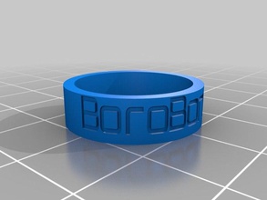 borobongos size 6 rings customized 3d print model - Mito3D