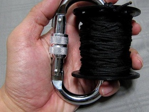 carabiner spool other paracord 3d print model - Mito3D
