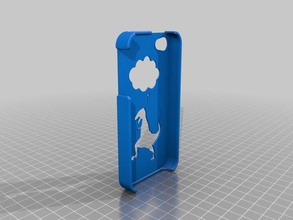 dinosauro caso 44s mobile telefono 3d print model - Mito3D