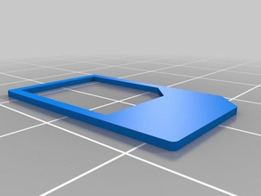 micro standard sim card adapter large clearance mobile phone 3d print model - Mito3D