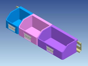 montaje en carril din contenedores open top otros 3d print model - Mito3D