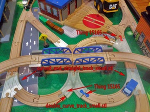 openscad train track library se construction toys 3d print model - Mito3D