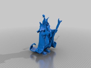 rubick dota2 low high poly creature 3d print model - Mito3D