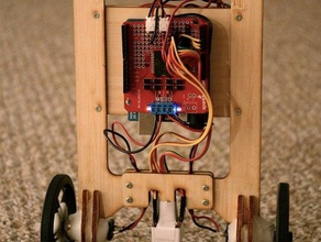 arduroller chasis otros adruino arduino equilibrio la electrónica el láser lasercut cortadora motor robot robótica madera 3d print model - Mito3D