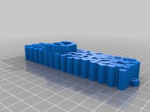 randomly-textured honeycomb mezuzah containers 3d print model - Mito3D