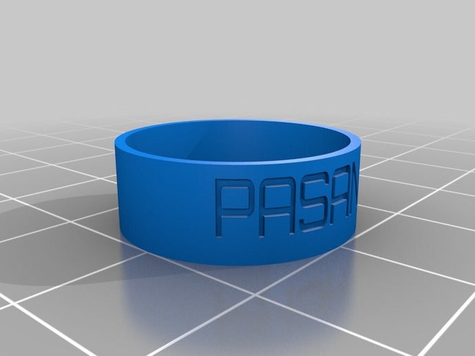 ma personnalisé anneau anneaux 3D print model - Mito3D