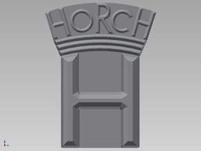 horch-emblem automotive 3d print model - Mito3D