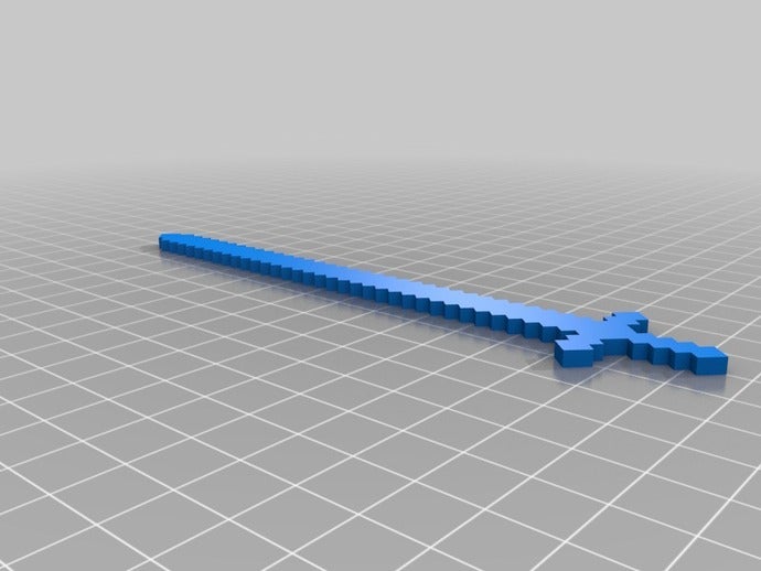 my customized minecraft sword toys games 3D print model - Mito3D