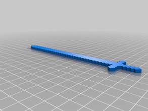 my customized minecraft sword toys games 3d print model - Mito3D