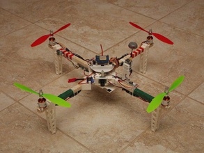 poplar square quadcopter rc vehicles fpv multiwii openscad quadrocopter 3d print model - Mito3D