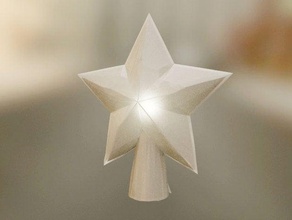 holiday star tree topper other christmas ornament 3d print model - Mito3D