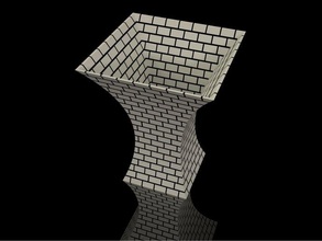 torre vaso arredamento di mattoni dualstrusion in muratura malta virtox 3d print model - Mito3D