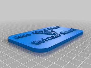 semplicemente non è giusto i segni loghi personalizzato 3d print model - Mito3D