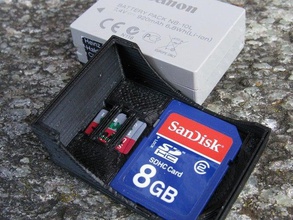 sx30 sx40 sx50 g1x g15 g10 g11 pil lens kapağı canon nb-10l LP-E4 sd kartın kameralar micro kart IS koruyucu scad kol yedek 3d print model - Mito3D