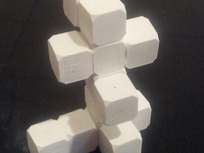 zen cubos de la construcción los juguetes cerrado magnético imanes 3d print model - Mito3D