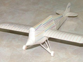 1935 wittman chefe de oshkosh veículos avião modelo papel brinquedo 3d print model - Mito3D