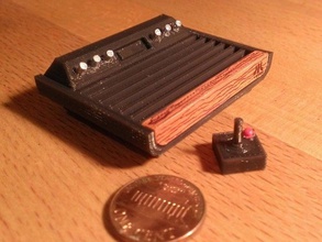 mini atari vcs 2600 lourd des sixers les jouets jeux console mignon miniature de modèle rétro 3d print model - Mito3D