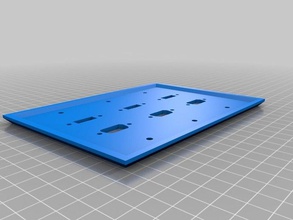 hdmi vgax3 wall plate Haushalt angepasst 3d print model - Mito3D