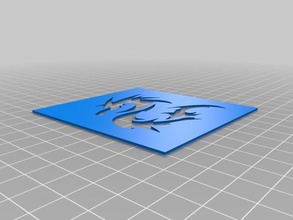 dragon2 stensil art tools customized 3d print model - Mito3D