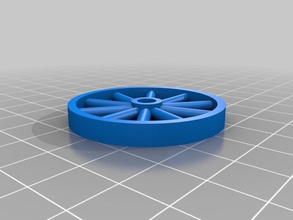 parametric spoked wheel other 3d model openscad part useful 3d print model - Mito3D