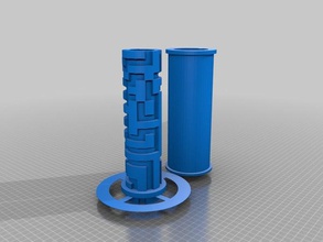 my customized boltex bolt maze meets cryptex kind mechanical toys 3d print model - Mito3D