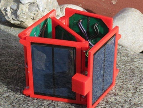dobrável 5v painel de energia solar rechargeportable dispositivos esporte ao ar livre power pack o scad usb 3d print model - Mito3D
