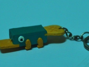 perry platypus inaction figure keychain other 3d plastic valley uc3m 3d print model - Mito3D