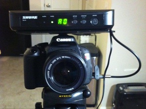 hotshoe mount shure blx4 kamera 3d print model - Mito3D