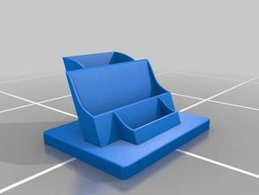 business card brochure holder office all one display media postcard post 3d print model - Mito3D