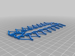 interlocking heart necklacebracelet thingy jewelry hearts 3d print model - Mito3D