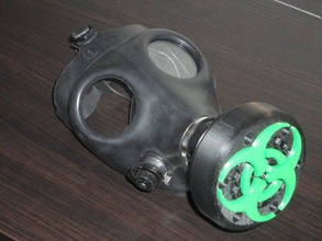 un civil israélien masque à gaz filtre costume 3d print model - Mito3D