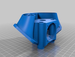 3x40 rostock fan mount 3d printer parts extruder 3d print model - Mito3D