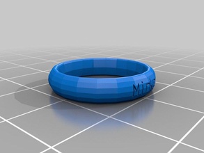 il mio personalizzato anello banda script di creazione svizzero dimensioni personalizzazione anelli 3d print model - Mito3D