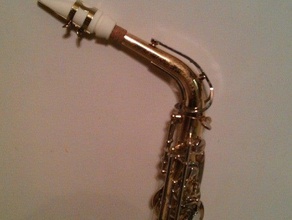 saxofón alto boquilla otros 3d en el experimento impractically largo totalmente innecesaria etiqueta instrumento modelo la música selmer utilizable vandoren obras yamaha 3d print model - Mito3D