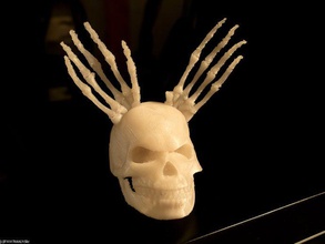 skull antlers somehow creatures useless 3d print model - Mito3D